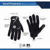 Ge Mechanics Gloves, L, Black, Gray, Spandex GG401MC